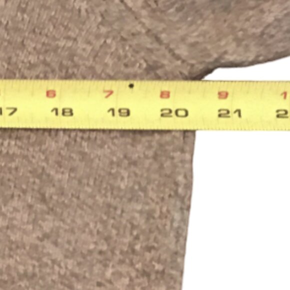 Scotland Cashmere 2-ply Sweater V-neck Pullover Sleeves Tan Men's Small Unisex - Picture 7 of 16